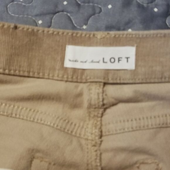 Loft High waist skinny tan cords size 8 Petite - Picture 3 of 5